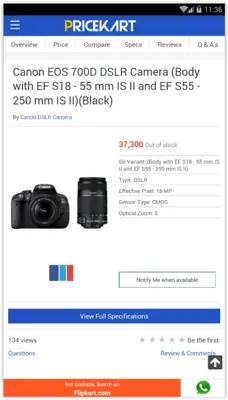 Pricekart android App screenshot 3