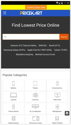 Pricekart android App screenshot 5